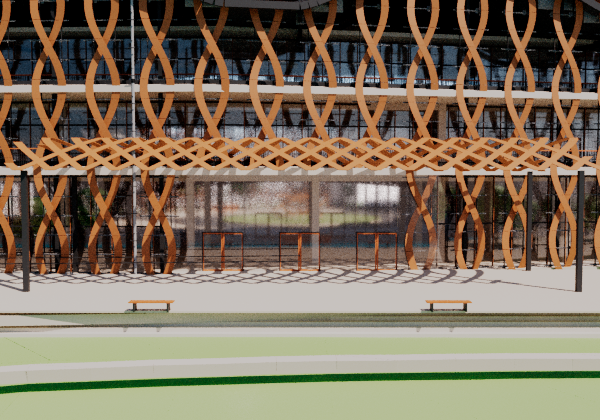 Grand river-facing woven portal
